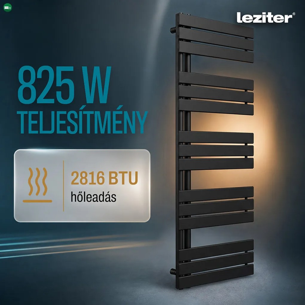 Solaro Design törölközőszárító radiátor 1600x600 mm fekete