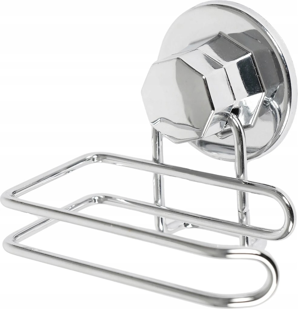 Ezüst Színű Fürdőszobai Wc-papír Tartó Fém 3 Féle Rögzítési Mód