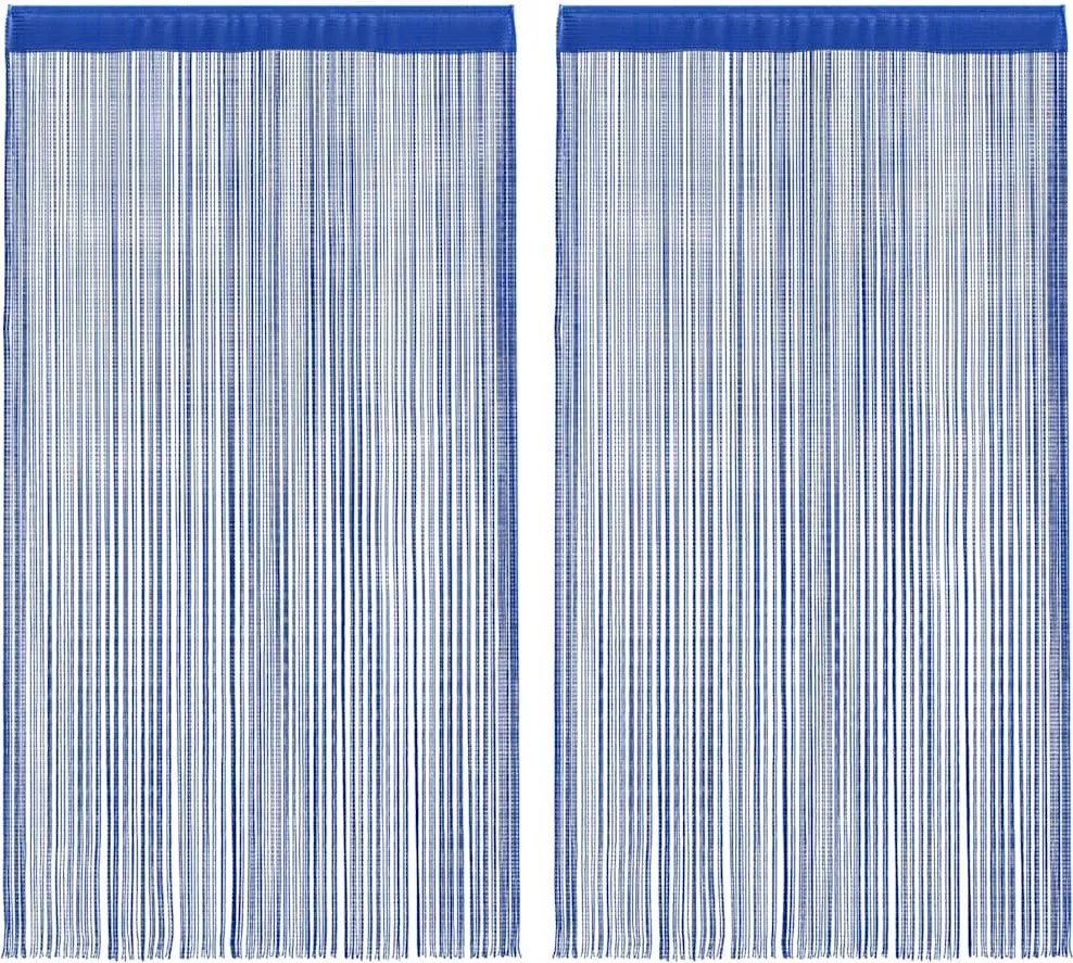 vidaXL 2 db kék zsinórfüggöny 100 x 250 cm