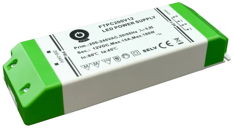 POS Led tápegység FTPC-200-12 180W 15A 12V