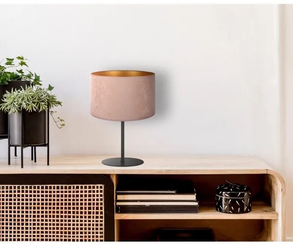 Duolla - Asztali lámpa ROLLER 1xE14/15W/230V átm. 20 cm bézs/arany