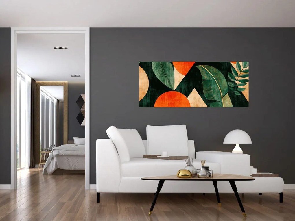 Kép - Geometrikus természeti minták II. (120x50 cm)