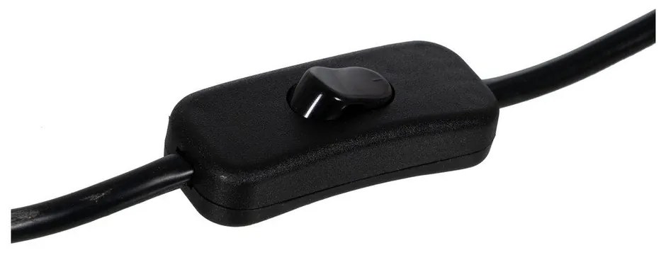 Fekete-natúr színű asztali lámpa (magasság 52 cm) – Ixia