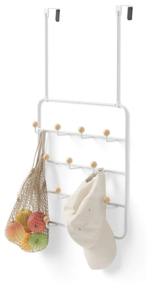 Fehér-natúr színű fém ajtófogas 36 cm Estique – Umbra
