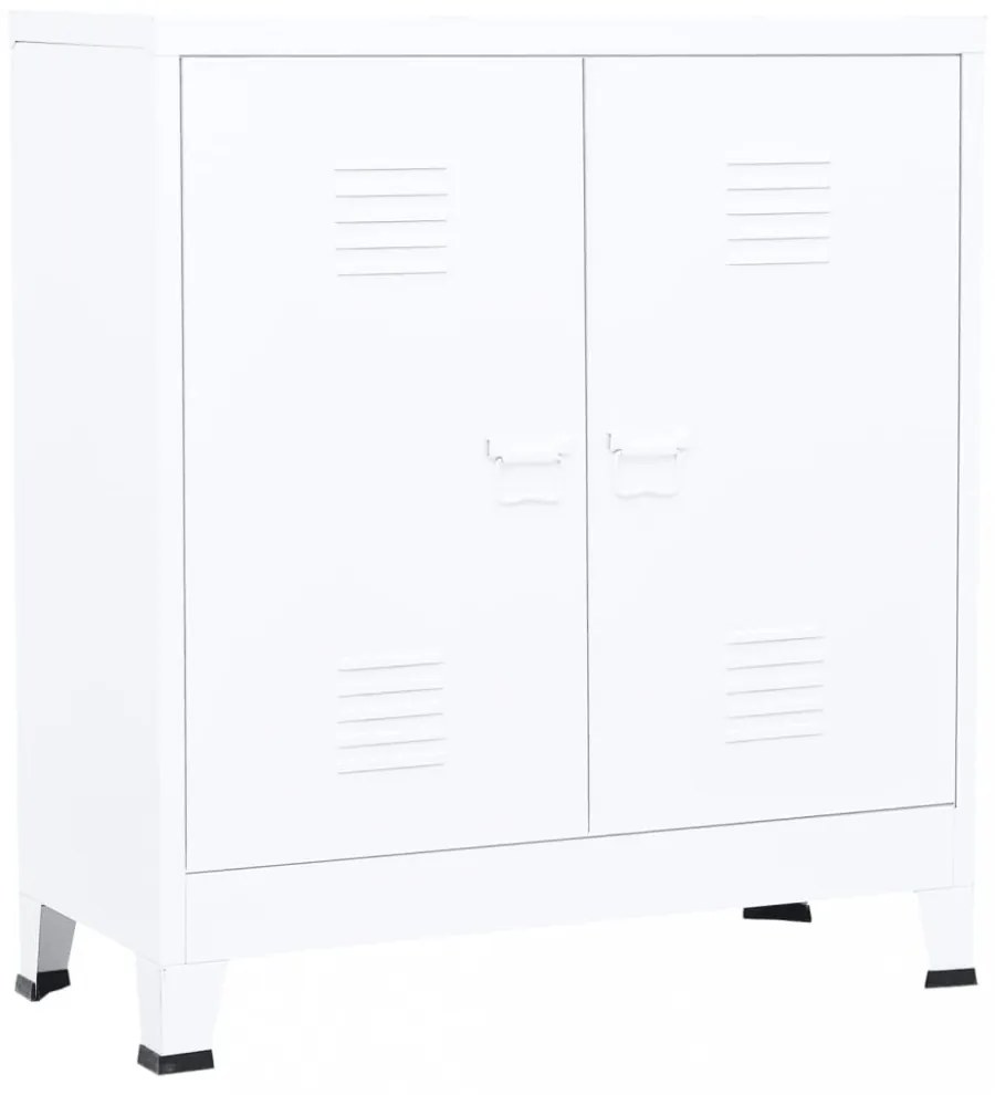 fehér acél ipari tárolóláda 90 x 40 x 100 cm