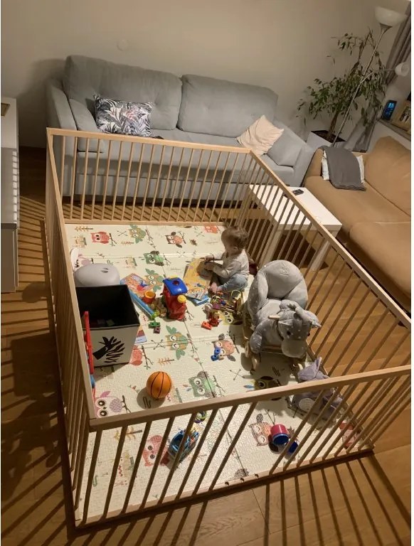 SC BRANKO nagyméretű fa járóka 140x200