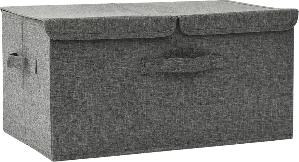vidaXL antracitszürke szövet tárolódoboz 50 x 30 x 25 cm