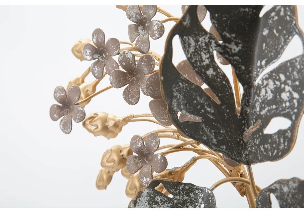 Fém fali dekoráció 45,5x53 cm Floral – Mauro Ferretti