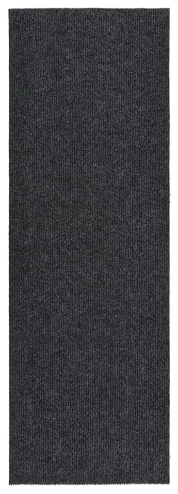 antracitszürke koszfogó futószőnyeg 100 x 300 cm