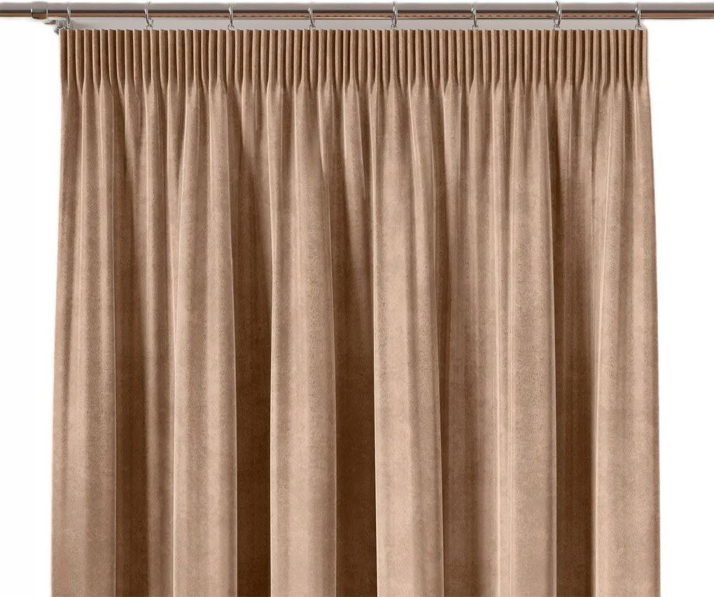 Velvi szalagfüggöny 140x160 sötét bézs