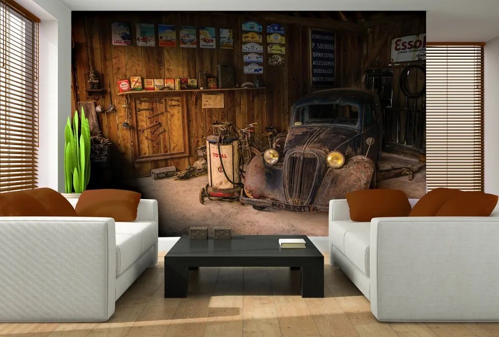 Veterán autó poszter, fotótapéta, Vlies (100 x 75 cm)