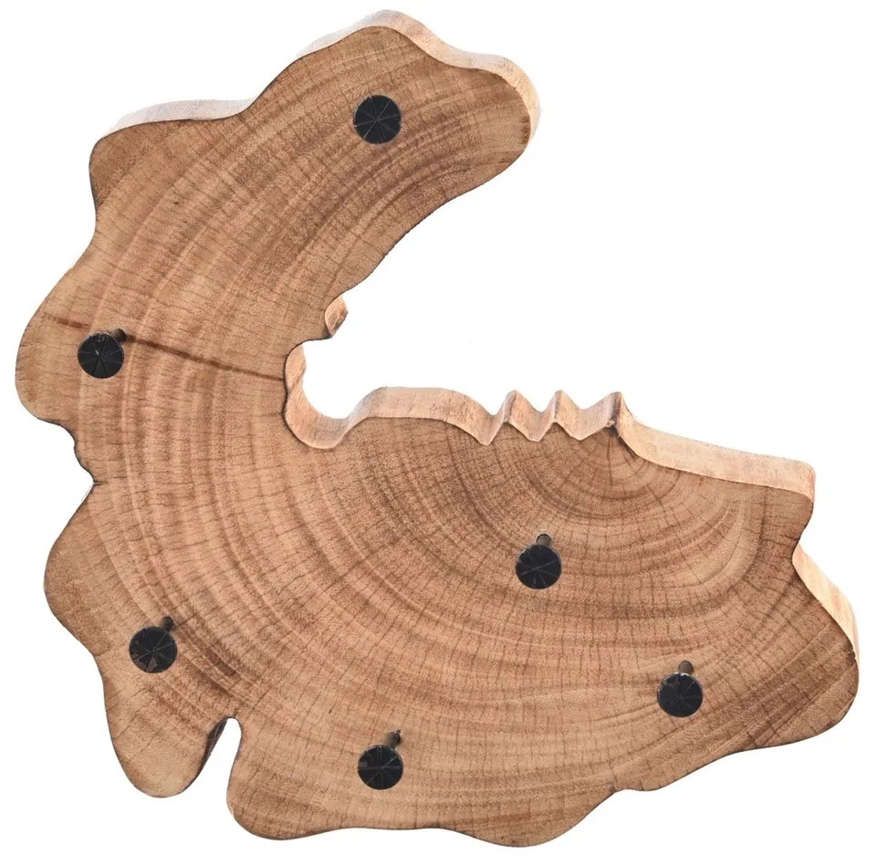InDecor Mangófából készült kulcstartó Tribe, 26 x7 x 25,5 cm