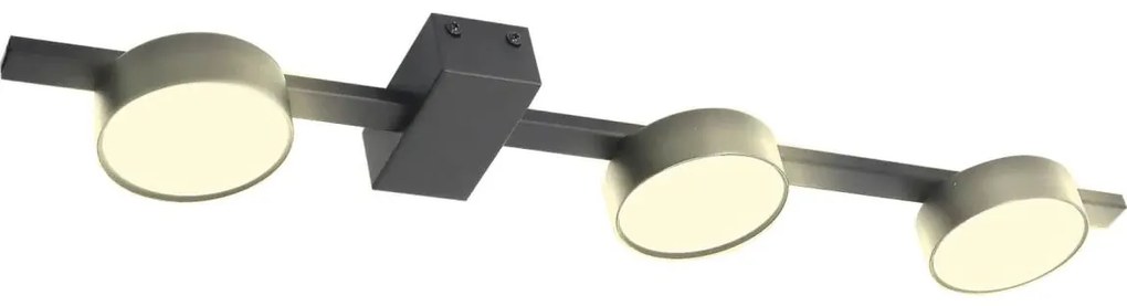 LED Mennyezeti lámpa JOY 3xGX53/6W/230V fekete