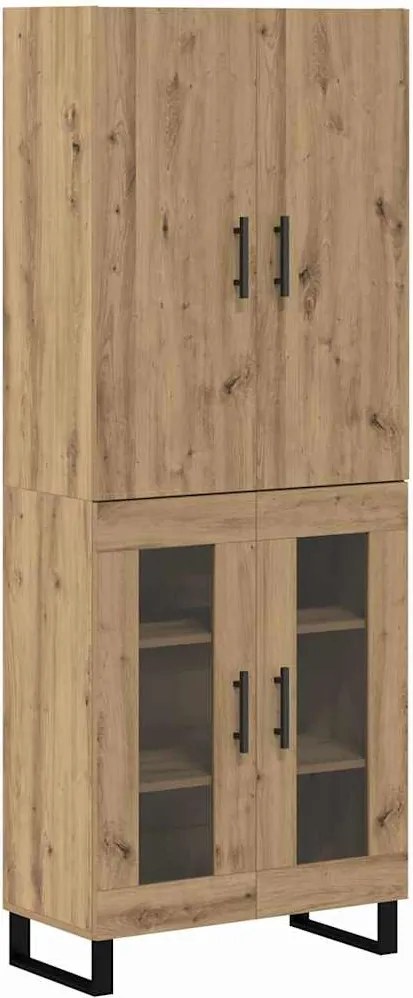 vidaXL Magasfiú 2 pcs Artisan tölgy 69,5 x 34 x 180 cm
