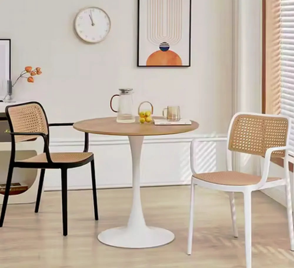 Rakásolható szék, fekete/bézs, RAVID NEW TYP 2