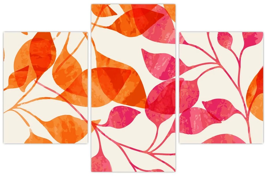 Kép - Narancssárga levelek (90x60 cm)