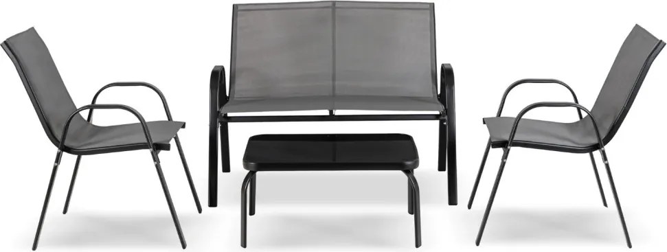 Kerti bútor szett szürke színben – MINNESOTA