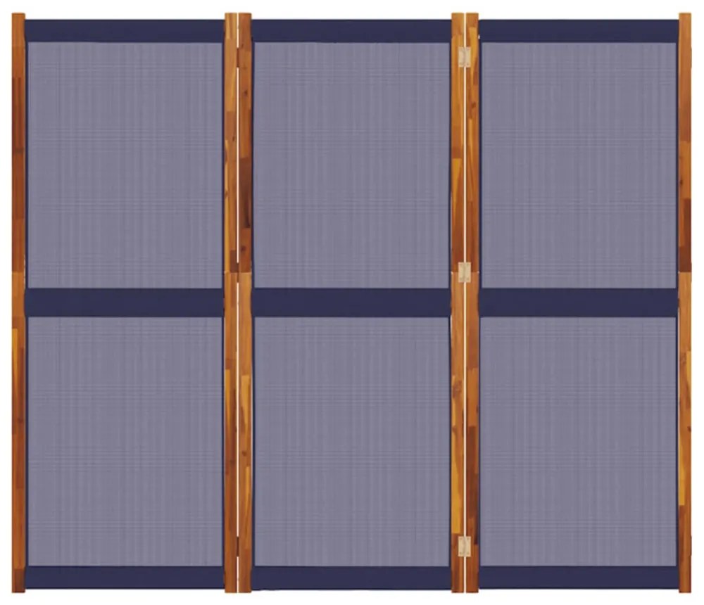 sötétkék 3 paneles térelválasztó 210 x 180 cm