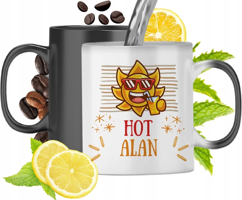 Mágikus bögre Alannak Fekete matt nyomott mintával 330ml