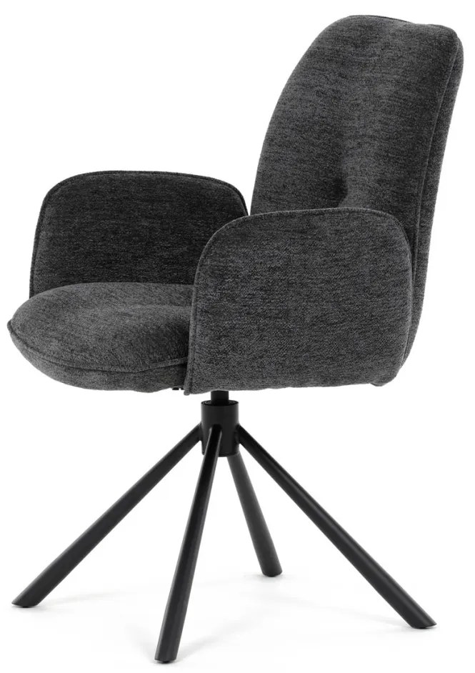 Scaun de sufragerie rotativ, culoare neagră. DCH-D1330 BK2