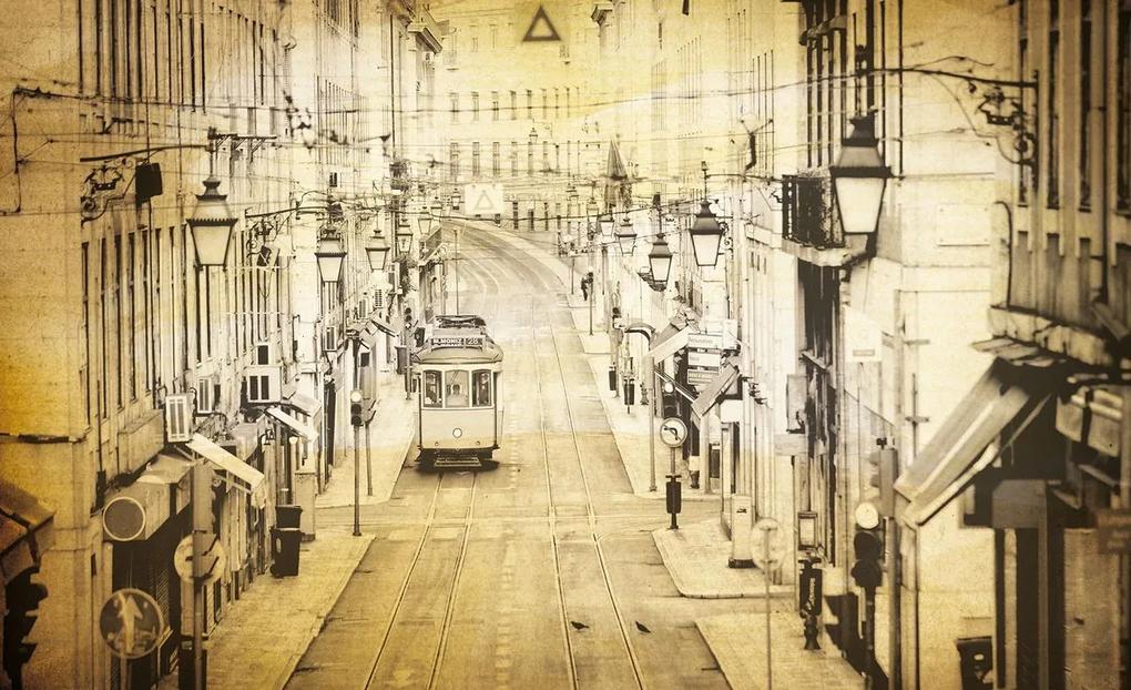 Fotótapéta - Vintage város (254x184 cm)