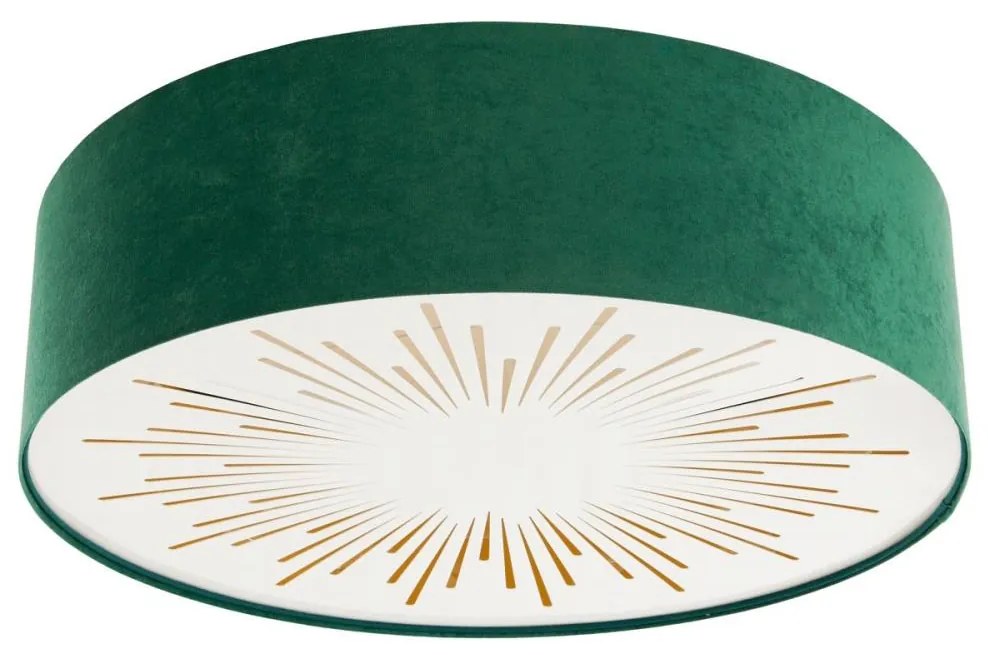 Mennyezeti lámpa RAYS 2xE27/60W/230V átm. 60 cm zöld