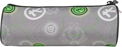 Tolltartó, henger alakú, cipzáras, LEGO Ninjago Elemental Master of Energy, szürke-mintás (L100502501)