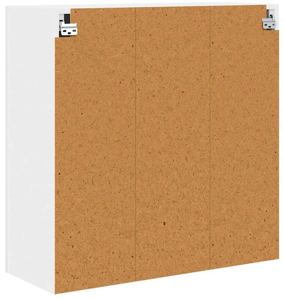 Fali konyhaszekrény Magas Fényű Fehér 80 x 31 x 80 cm Faanyag