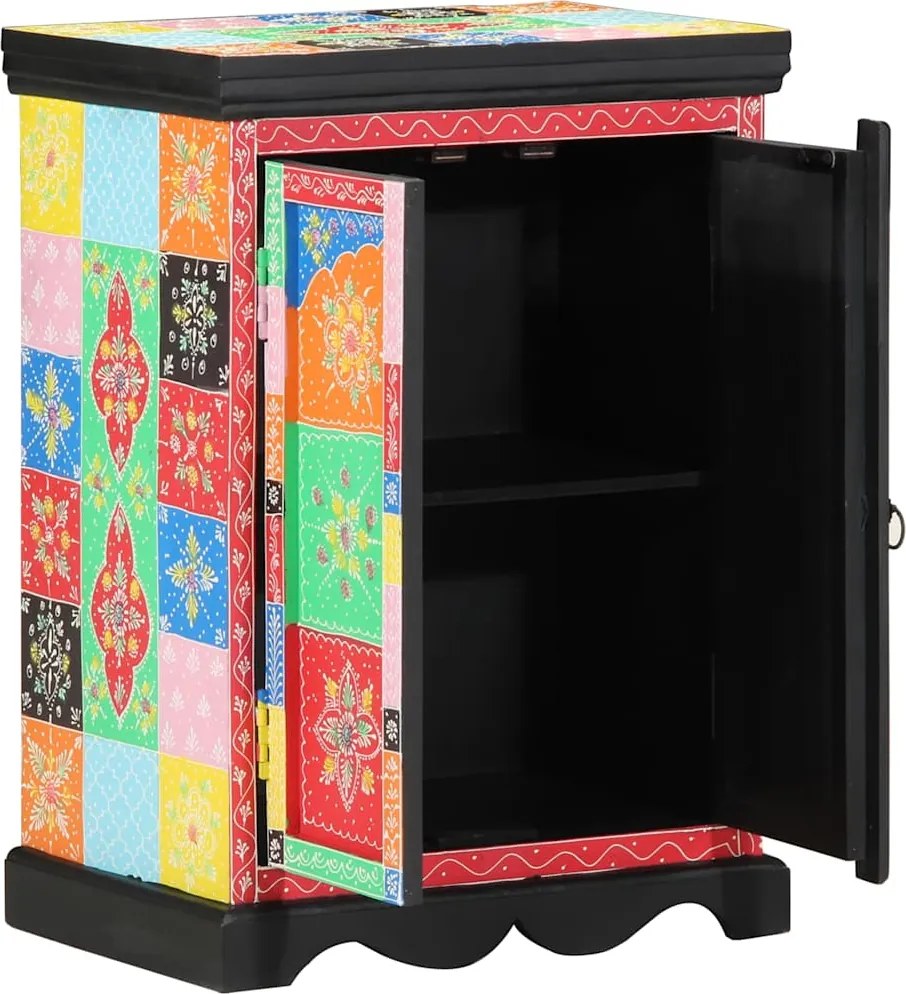 vidaXL Konzolasztal polcokkal tárolóval Sokszínű 50 x 30 x 70 cm