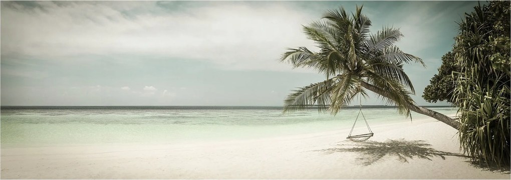 Flizelin fotótapéta Paradicsom tengerpart pálmafák óceán relaxáció 624x219 +ragasztó