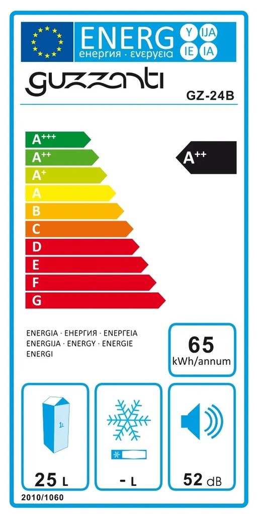 Guzzanti GZ 24B termoelektromos hűtődoboz , 40 x37,5 x 29,5 cm