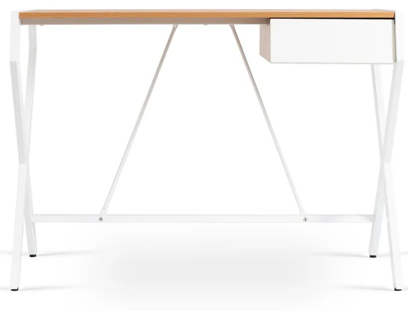 Íróasztal Aranytölgy/Fehér Színben. MEG