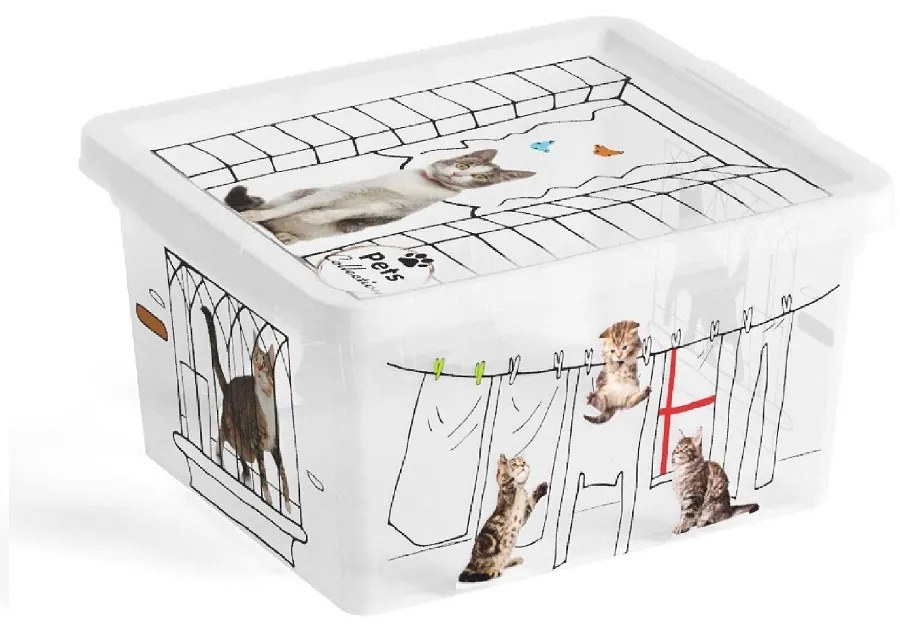 KIS Tárolódoboz C-BOX XXS 2l, cica