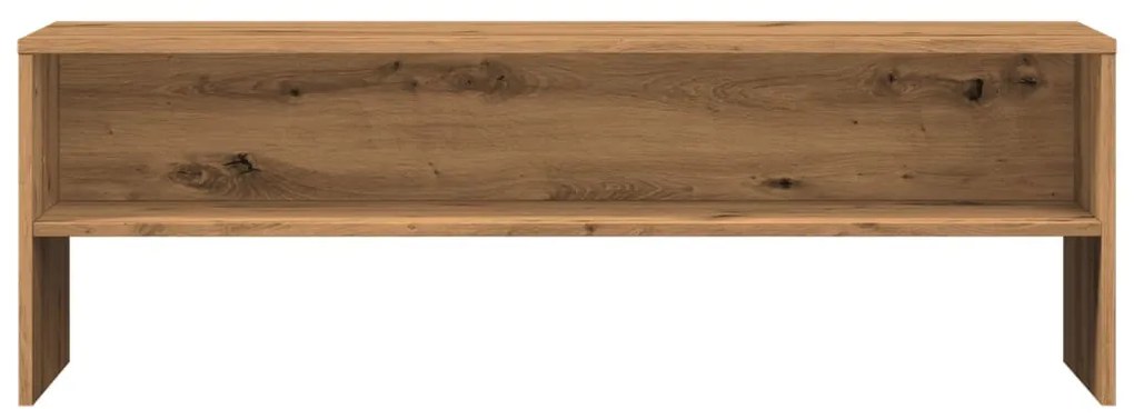 kézműves tölgy színű szerelt fa TV-szekrény 120 x 40 x 40 cm