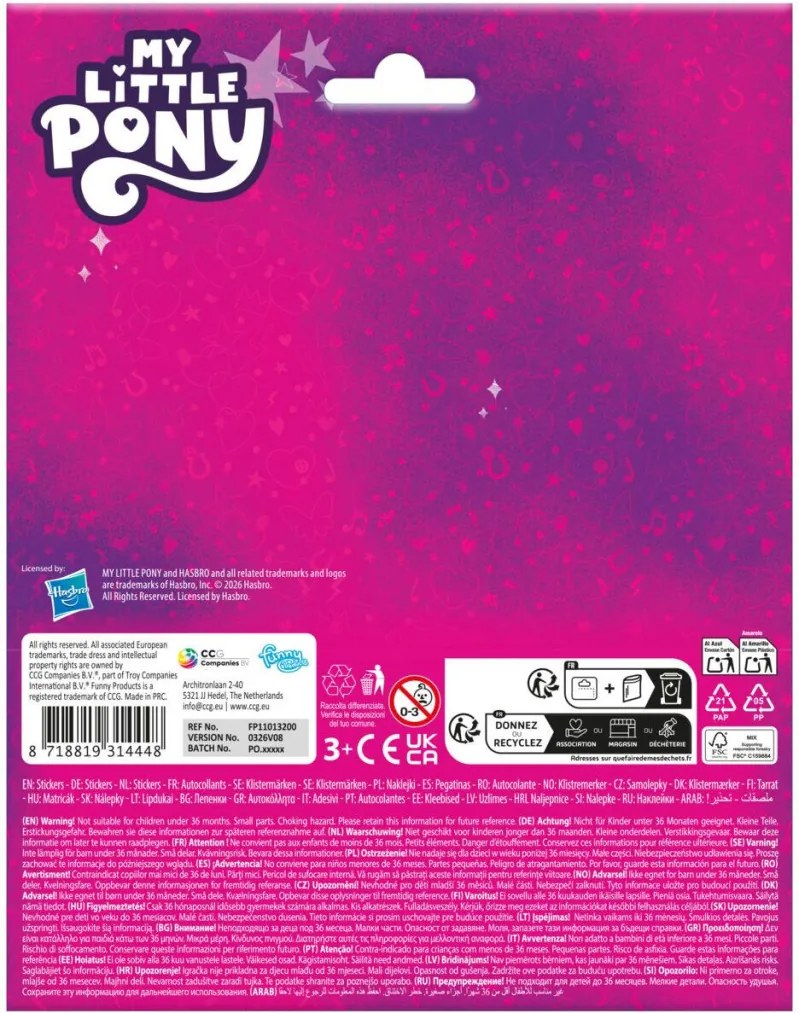 Én kicsi pónim Colorful Crew matrica