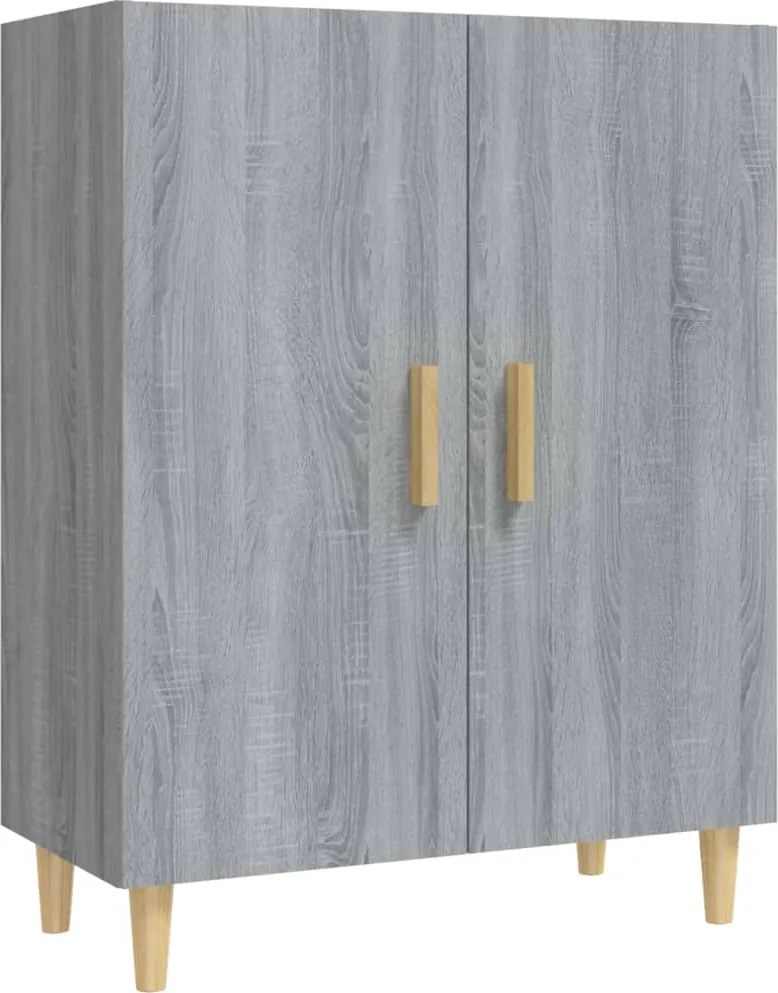 vidaXL szürke sonoma színű szerelt fa tálalószekrény 70 x 34 x 90 cm