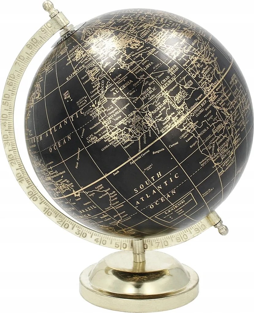 Dekoráció Globe Black 28 cm 23x20x28 cm