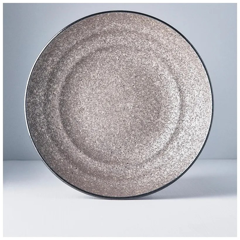 Earth bézs kerámia szervírozó tál, ø 29 cm - MIJ