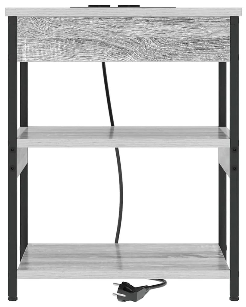 Éjjeliszekrény Szürke sonoma 41 x 31 x 51 cm Faanyag