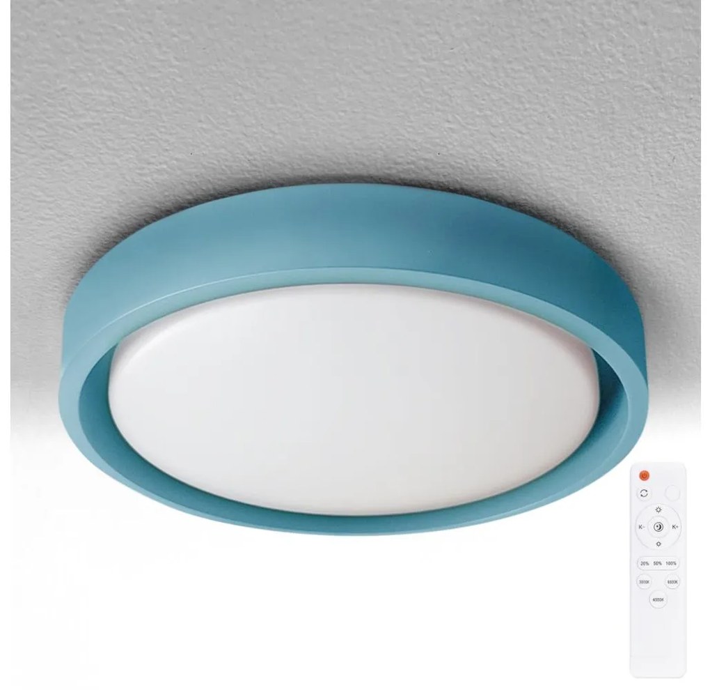 Brilagi-LED dimmelhető lámpatest MATTEO LED/48W/230V 3000-6500K Ø 41 cm türkiz + távirányító