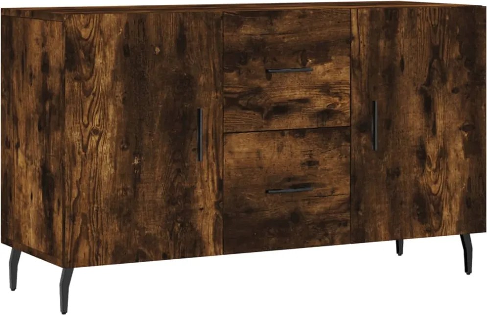 vidaXL füstös tölgy színű szerelt fa tálalószekrény 100 x 36 x 90 cm