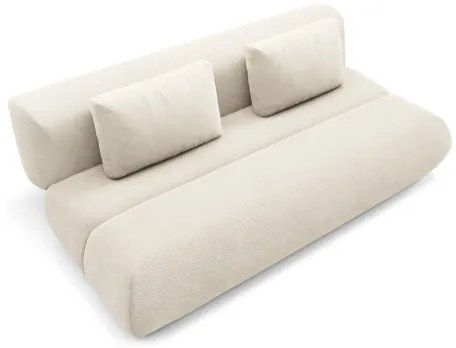 FANO kinyitható háromszemélyes kanapé, krémszínű