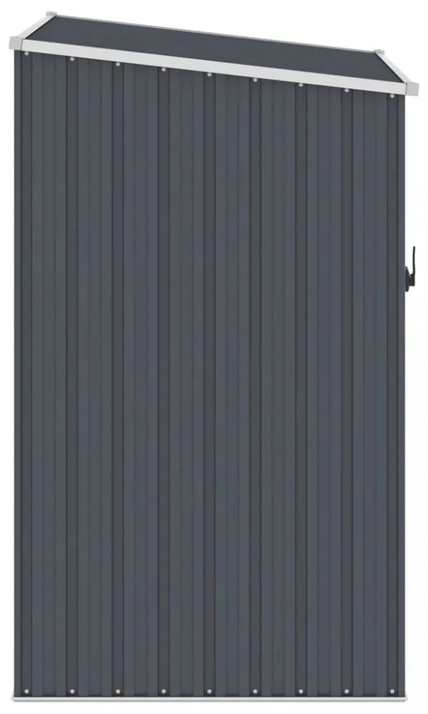 antracitszürke horganyzott acél kerti fészer 87 x 98 x 159 cm