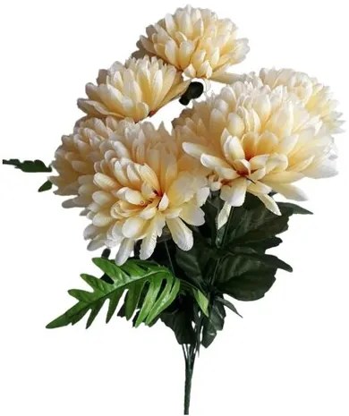 Krizantém Műcsokor, barackszínű, magasság 58 cm