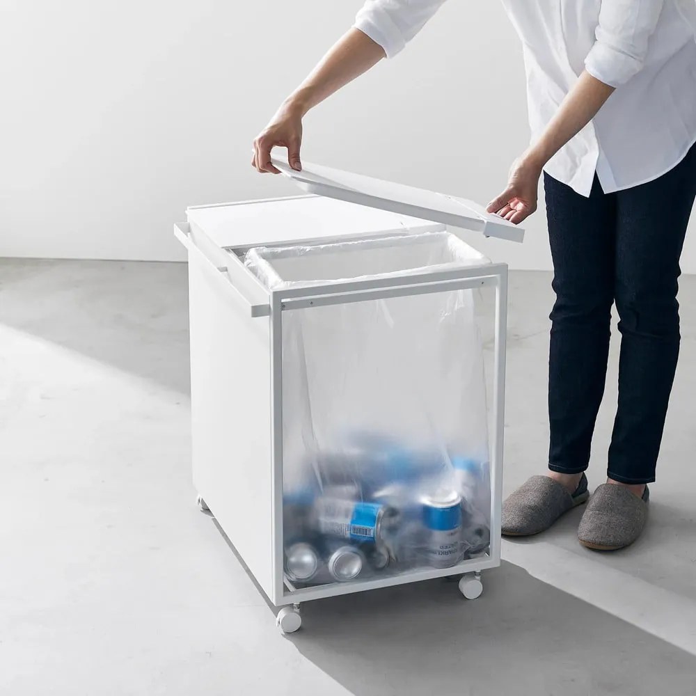 Fehér fém szelektív szemetes Tower – YAMAZAKI