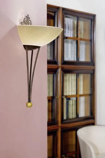 EGLO 86712 MESTRE Klasszikus Mennyezeti Lámpa Antik Bronz, Fehér, Arany E27 IP20