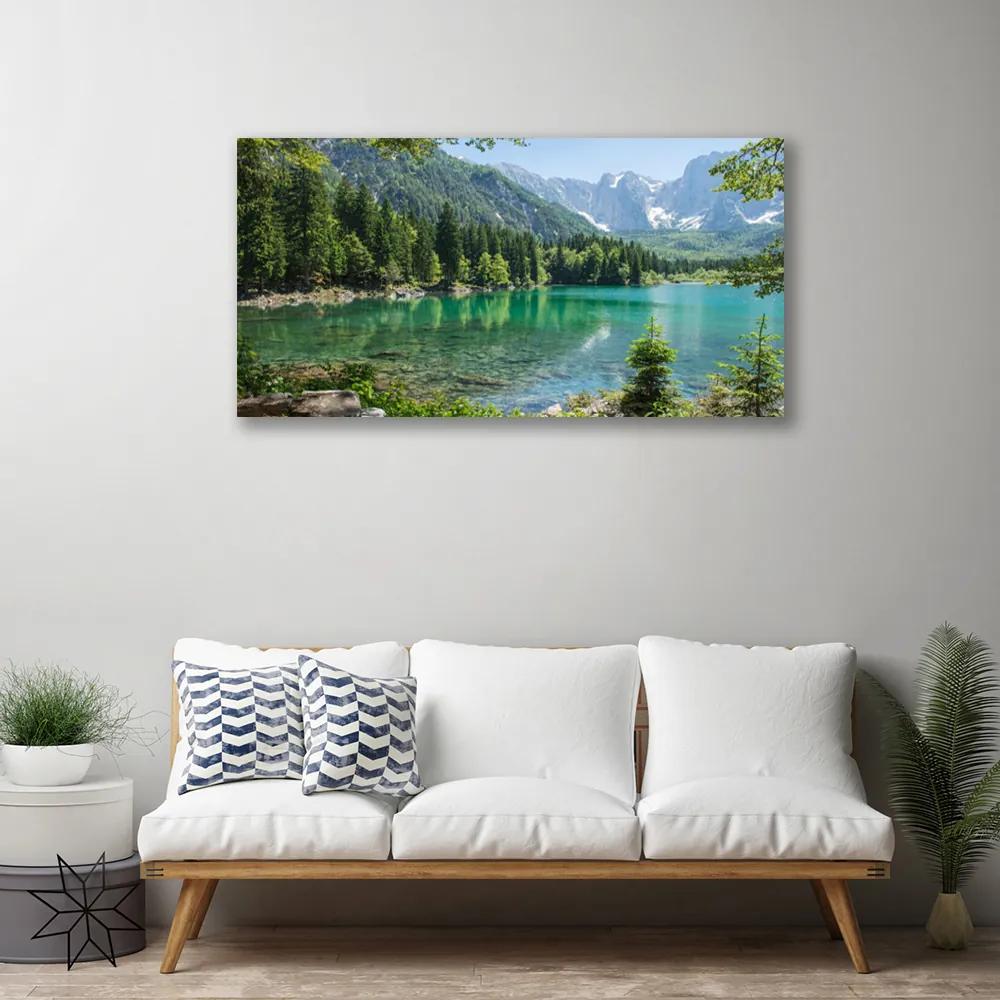 Vászonfotó Természet-hegység Lake Forest 120x60 cm