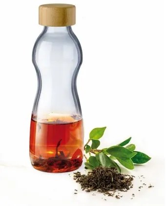 Simax 10080/LB italos palack bambusz fedéllel PureBottle 0,5 l