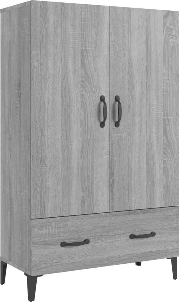 vidaXL szürke sonoma színű szerelt fa magasszekrény 70 x 31 x 115 cm