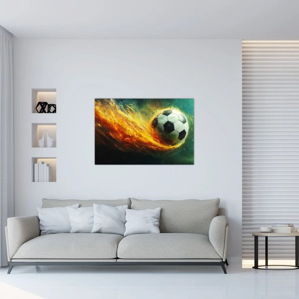 Kép - Focilabda repülés közben (90x60 cm)